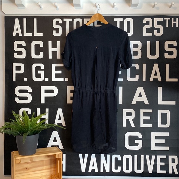 Monk & Lou Black Silk Dress - Small - Picture 3 of 3